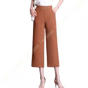ワイドパンツ レディース シフォン ガウチョパ...の詳細画像4