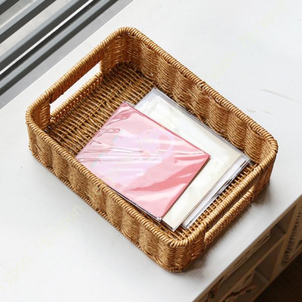 和風 編みバスケット 収納ボックス 籐 ラタン カラーボックス おもちゃ箱 衣装ケース 書類収納 か...