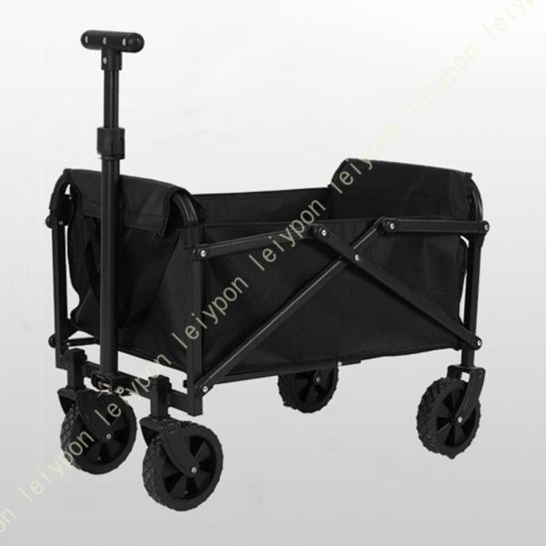 アウトドアワゴン キャンプ用品 大容量 80L 耐荷重100kg キャリーカート 折りたたみ 4輪 ...