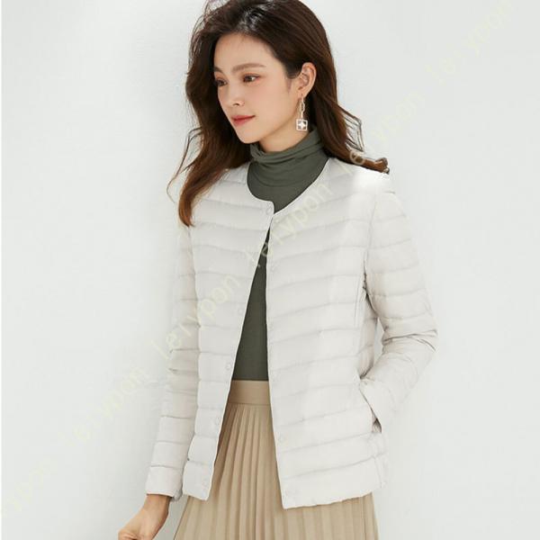 ライトダウン レディース ジャケット 通勤 ダウンジャケット 暖かい 軽量 防風 防寒 ウルトラライ...