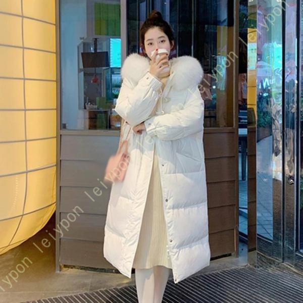 ダウンコート レディース 大きいサイズ ダウンジャケット ロング 軽量 暖かい アウター ファー Ａ...