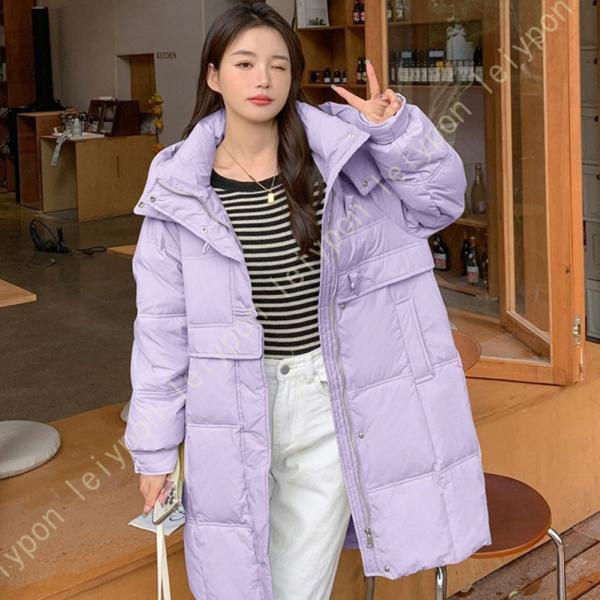 ダウンジャケット ダウンコート コート アウター パーカ モッズコート レディース フード付き 防風...