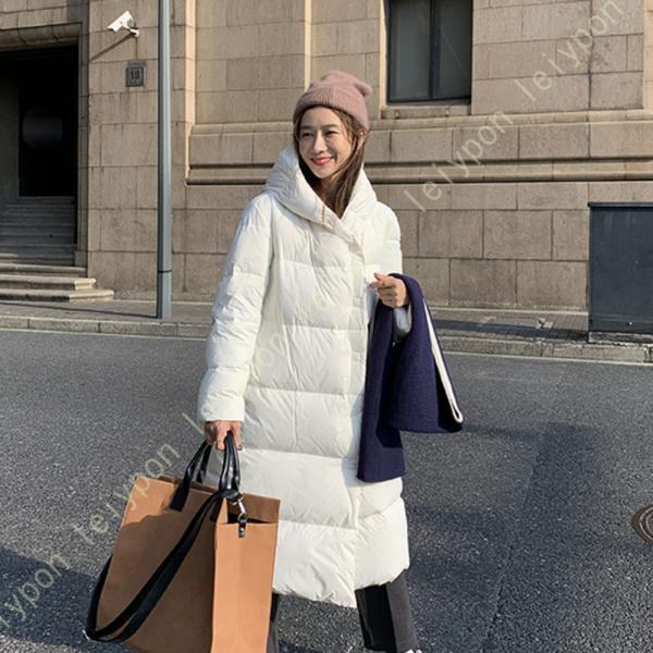 ロングコート レディース 冬 中綿 コート アウター ベンチコート フード付き 大きいサイズ カジュ...