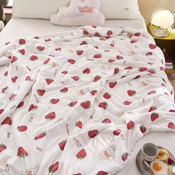 夏用 肌掛け布団 ダブル 単品売り かけぶとん リバーシブル 掛け布団 綿 肌触りいい 掛けふとん ...