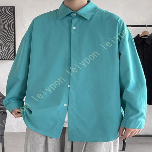 メンズ 半袖 カジュアル ワイシャツ ポロネック 夏服 上着 Tシャツ オシャレ ゆったり トップス...