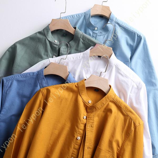 ホワイトシャツ ワイシャツ レギュラー ボタン 長袖 メンズ ビジネス パーティー ホスト ユニフォ...