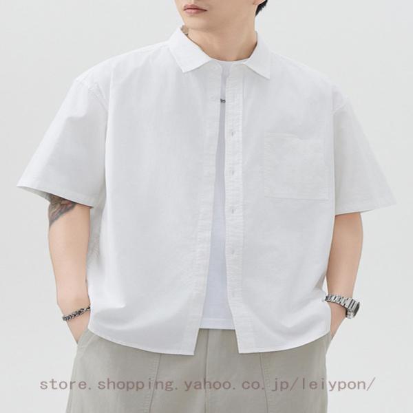 シャツ 七分袖 メンズ 綿麻 夏服 ファッション カジュアル 大きい サイズ ボタンダウン ビジネス...