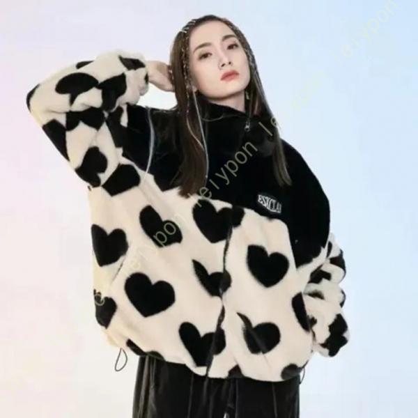 もこもこ ボアブルゾン レディース パーカー ゆったり 暖かい フリース ボアジャケット 防寒着 秋...