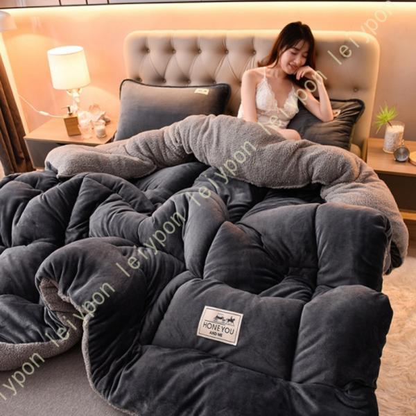 毛布 掛け布団 シングル 冬用 ふとん かけ布団 あったか 肌掛け布団 毛布 布団 シープ調ボア 保...