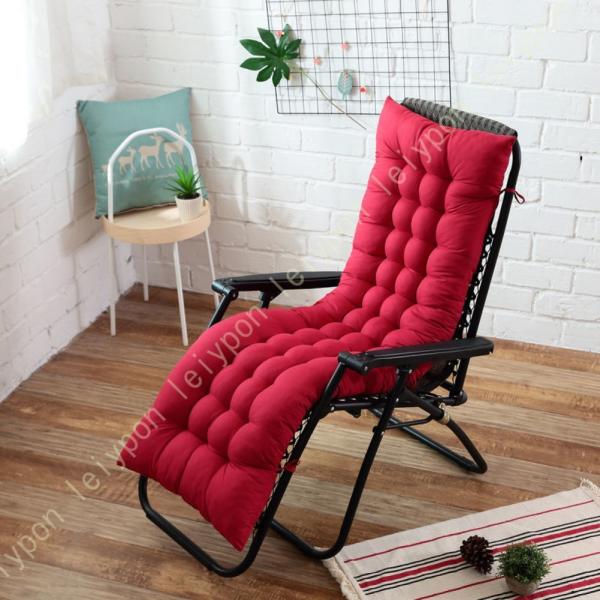 クッション ラウンジ チェアクッション 寝椅子クッションロッキングチェアクッション 屋外 屋内 パテ...