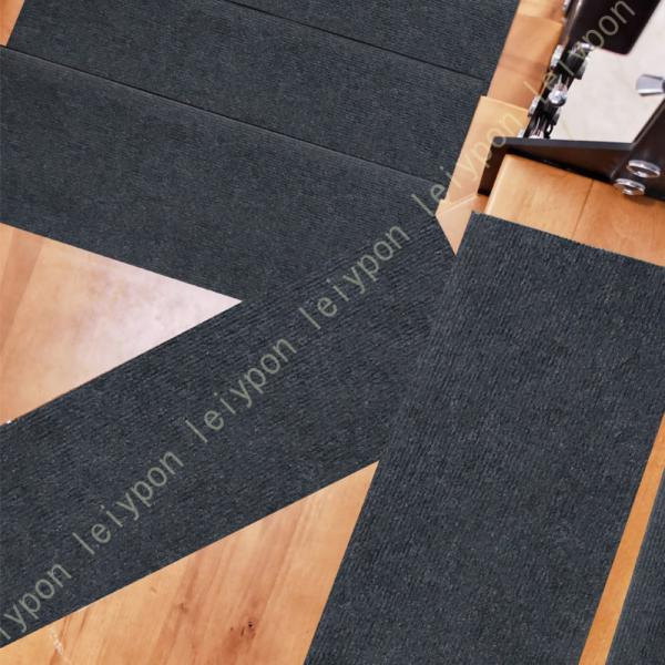 階段 滑り止めマット 階段マット 15段 55cm×22cm オリエンタル更紗 滑り止めマット すべ...