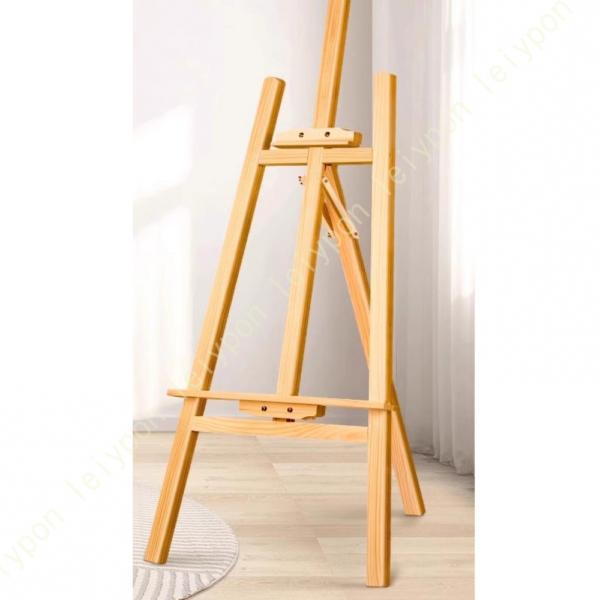 イーゼル スタンド ナチュラル 木製イーゼル 高さ調節可能 三脚 大型 デッサン おしゃれ アート ...