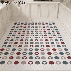 キッチンマット 北欧 PVC拭ける 台所マット...の詳細画像4