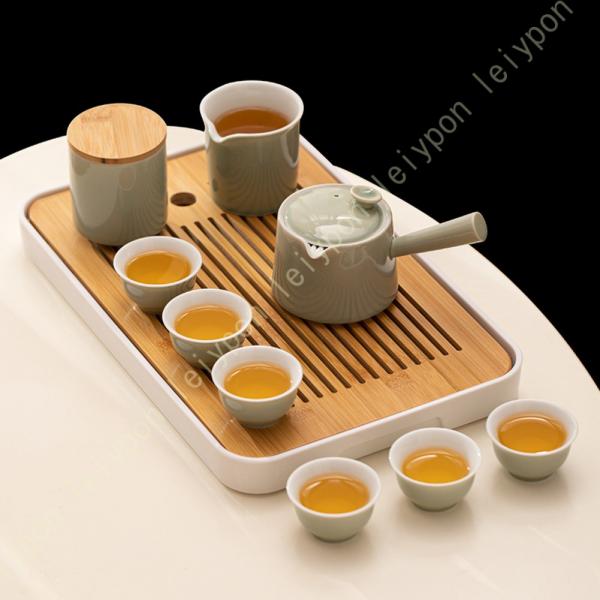 蓋付茶器セット 茶器セット 急須 茶こし付き 湯呑み 陶器 結婚 出産 内祝い 引き出物 金婚式 誕...