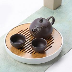 煎茶道具 煎茶器 携帯用 煎茶器セット 蘭 平安春峰作 湯のみ3客 宝瓶