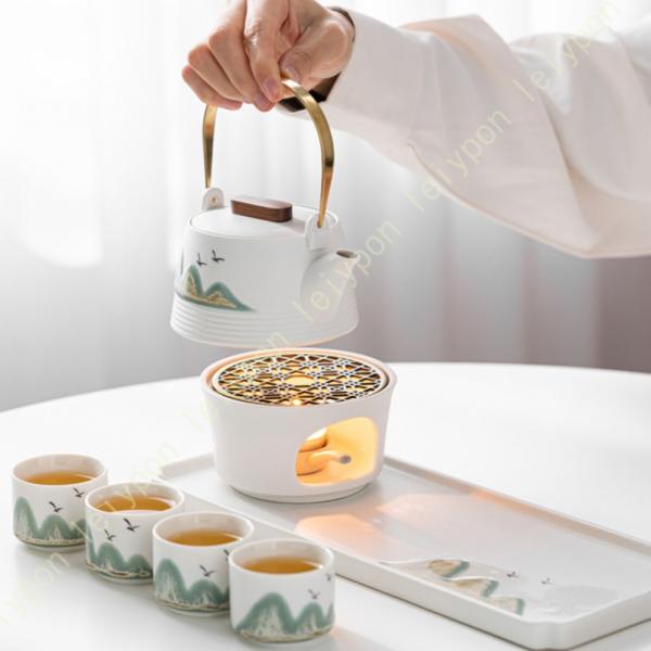 蓋付茶器セット 茶器セット 急須 茶こし付き 湯呑み 陶器 結婚 出産 内祝い 引き出物 金婚式 誕...
