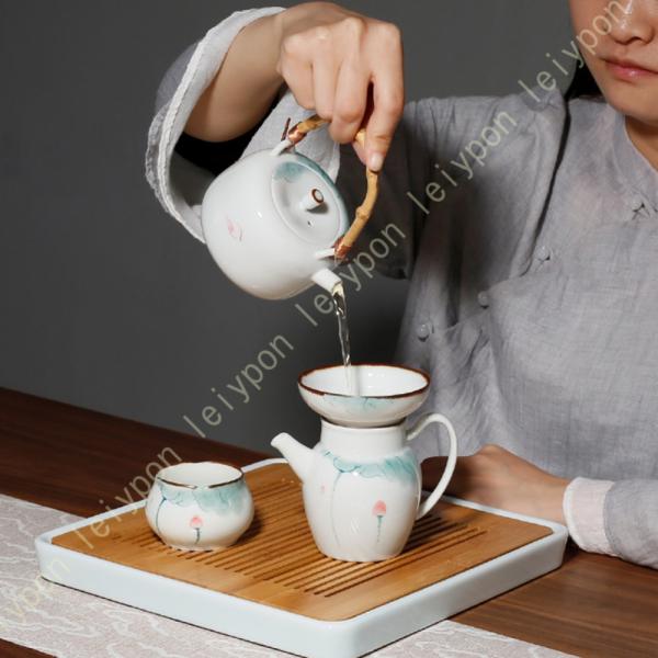 蓋付茶器セット 茶器セット 急須 茶こし付き 湯呑み 陶器 結婚 出産 内祝い 引き出物 金婚式 誕...