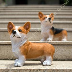 犬 アナトリアンシェパード 石材彫刻品 犬のインテリアストーン置物 石
