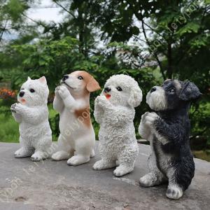 犬の置物 陶犬 陶器製 送料無料 輸入雑貨 玄関 オブジェ おしゃれ