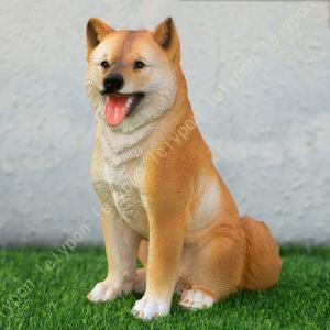 ソーラーランタンを咥えたビーグル犬屋外装飾LEDライト屋外