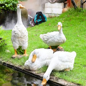 陶器 動物 鴨 置物 イタリア製 完成品 カルガモ マガモ アニマル