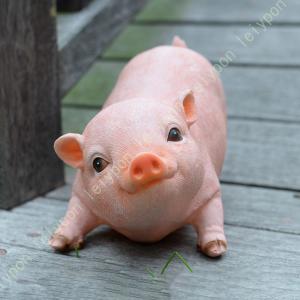 ブラザー ピッグ ぶた 豚 置物 かわいい ピンク おしゃれ オブジェ