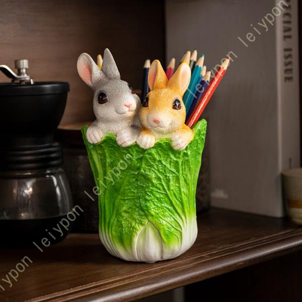 オーナメント オシャレな置き物 可愛い雑貨 おしゃれ オブジェ 筆箱 鉛筆立て ペンスタンド 卓上ス...