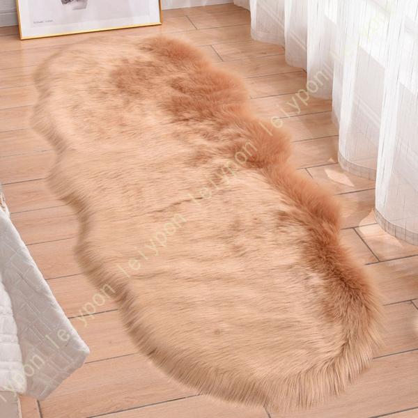 ラグ シャギーラグ オールシーズン 60*220cm 北欧 滑り止め付 ホットカーペット対応 床暖房...