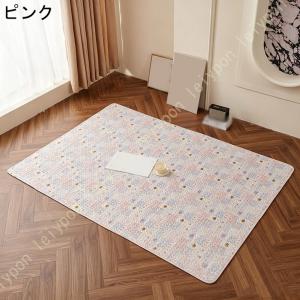 カーペット ラグ マット 洗える 綿 滑り止め...の詳細画像3