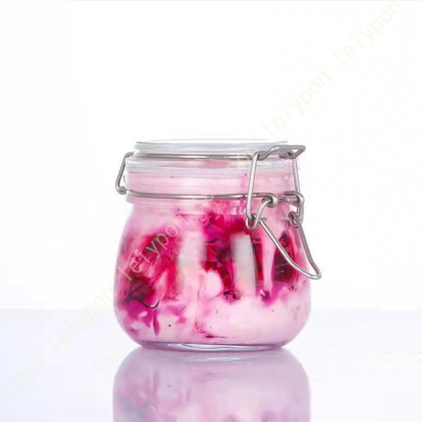 深型密閉容器 食品保存容器 ハロウィンキャンディーボックス ガラス 密封 ポップアップコンテナ 片手...