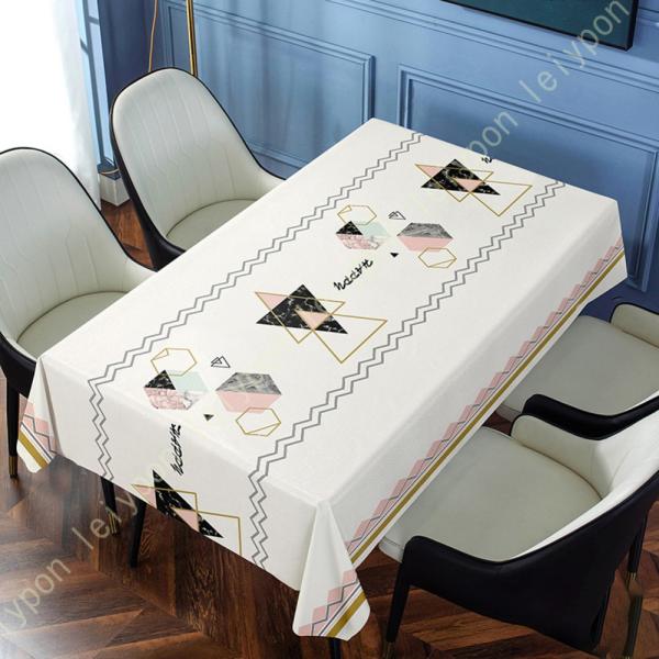 テーブルクロス テーブルマット ビニール PVC製 撥水 北欧 汚れ防止 家庭用 業務用 テーブルカ...