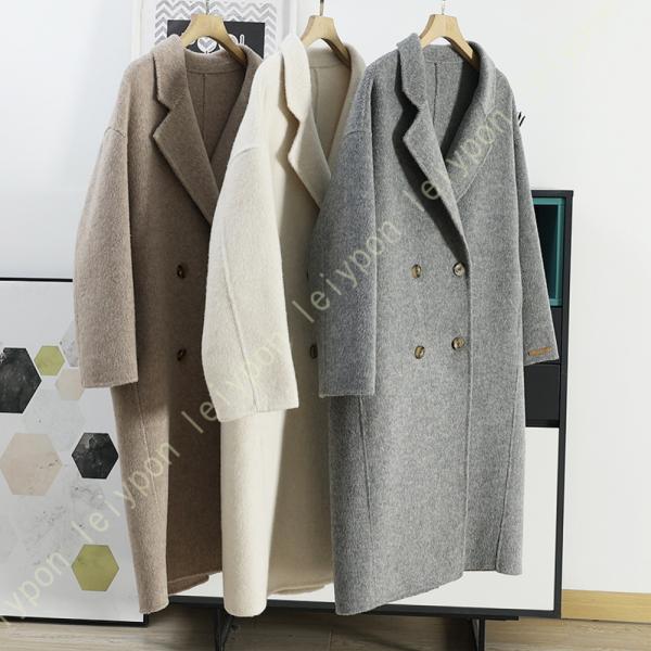 チェスターコート レディース カシミア ロングコート 冬 ベルト付き トレンチコート 厚手 ウール ...
