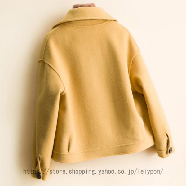 コート 厚手 ラシャ ショートコート 秋冬 トップス ショート丈 チェスターコート レディース ラシ...