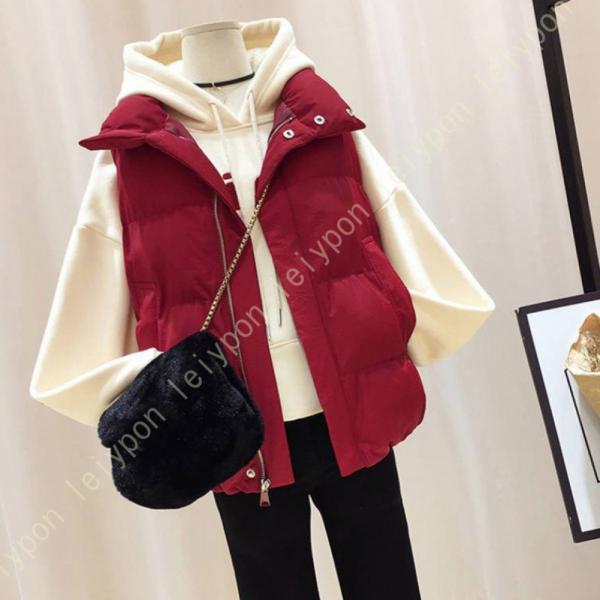 ダウンベスト レディース 大きいサイズ 中綿ジャケット ショート アウター ライトアウター 羽織 中...