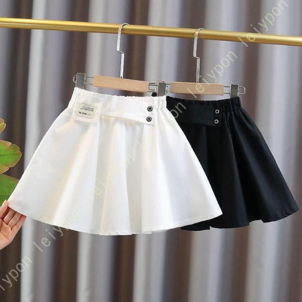 スカート キッズ インナーパンツ付き テニススコート フレア キュロットスカート 子供服 女の子 お...