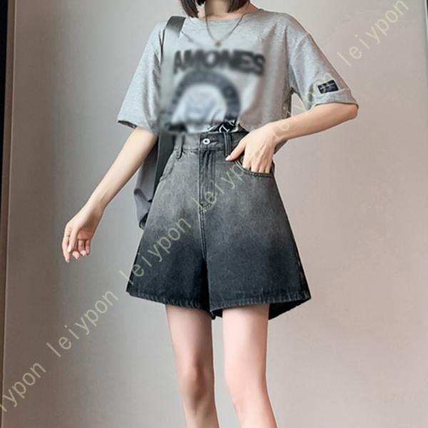 ハイウエスト デニム ショートパンツ レディース ボトムス ズボン 春 夏 大きいサイズ 可愛い お...
