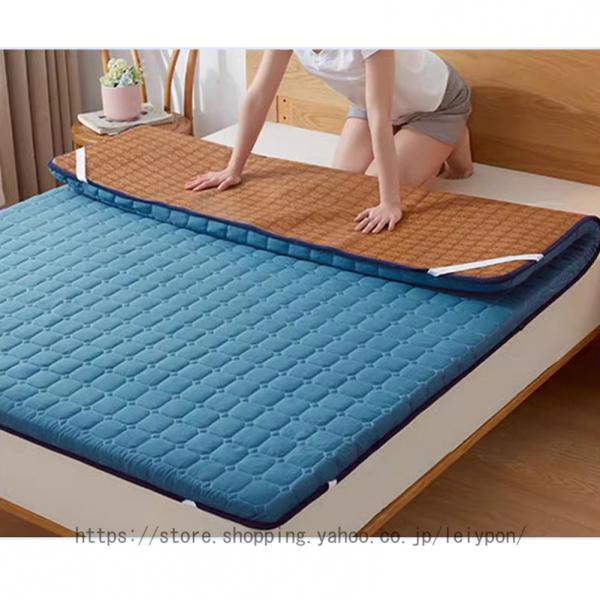 両面使用可 敷きパッド シングル 夏 秋 オールシーズン しきぱっと ベッドパッド リバーシブル 敷...