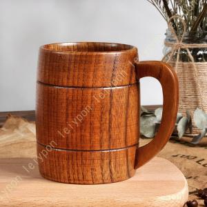 天然木製 ビールジョッキ ビアジョッキ エールジ...の商品画像