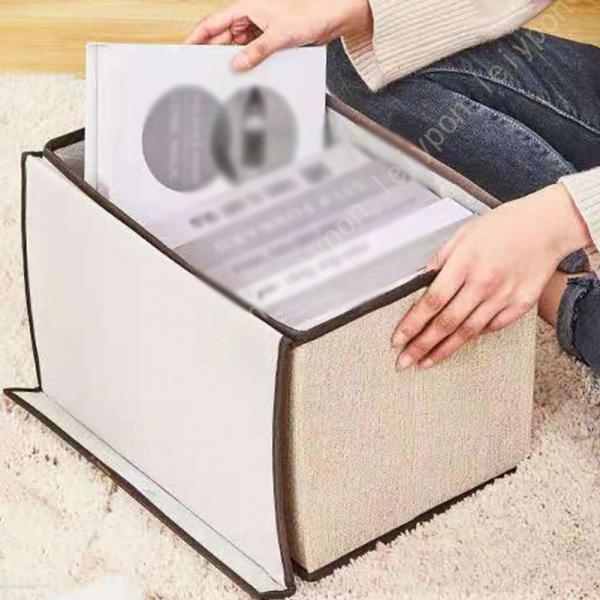 収納ボックス 収納ケース 大容量 折り畳み 取っ手付き 蓋付き 整理ボックス 洗える 防塵 防湿 無...