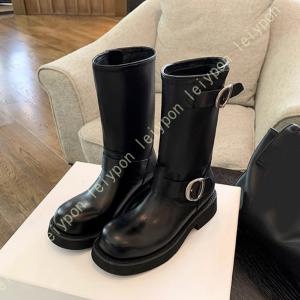 ショートブーツ ベルト付き ローヒール レディー...の商品画像
