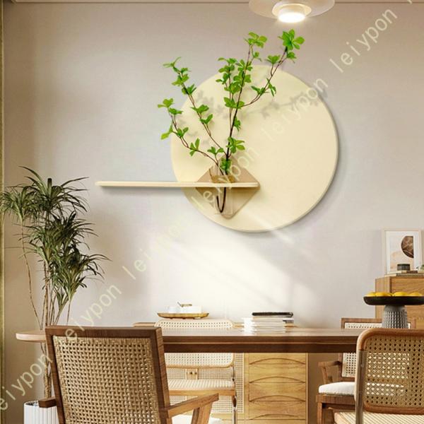 円形 オープンシェルフ 壁掛け ウォールデコ 北欧 ウォールアート 立体砂岩アート 壁絵 玄関 廊下...