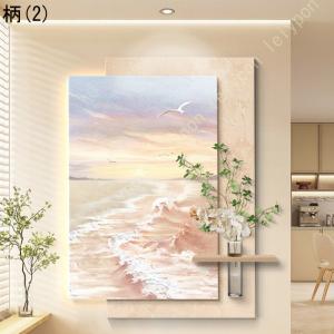 壁掛け 装飾棚 シェルフ付きアート ウォールア...の詳細画像2