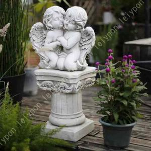 天使 エンジェル 置物 インテリア オブジェ お祈り 工芸品 ギフト 樹脂 大きい 彫刻 ガーデン 庭 かわいい 天使の像 写真の道具 アウトドア ガーデニング パス