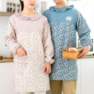 割烹着 おしゃれ 防水 かわいい エプロン レデ...の商品画像