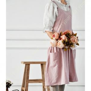 JCHJ カフェエプロン 北欧 無地 カフェ風...の詳細画像1