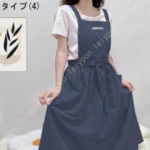 撥水 エプロン 可愛いエプロン ナチュラルなコ...の詳細画像4