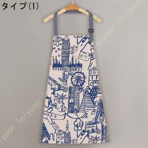 JCHJ エプロン コットン カフェ風 夏用薄...の詳細画像1