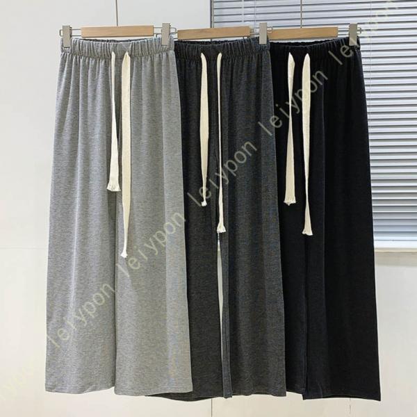 ロンパンツ レディース 冬 ルームウェア 柔らかい ワイド シンプル 美脚 細見せ 脚長 美尻 おし...