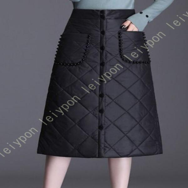 マキシスカート レディース ロングスカート 巻きスカート 中綿入りスカート あったか おしゃれ 防寒...