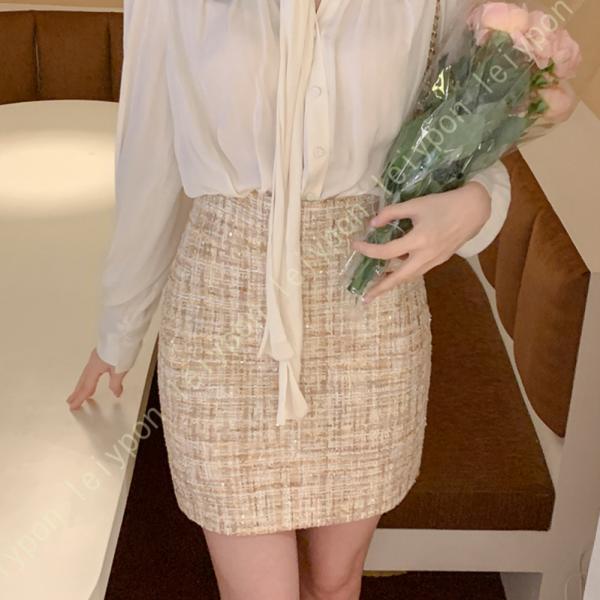 ミニスカート レディース きれいめ ひざ丈 シンプル Aライン おしゃれ ハイウェスト フェミニン ...